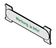 RENZ Namensschild RSA1 mit "Werbung