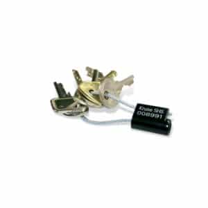 KRUSE Schlüsselplombe K1 - 5 Stück Kabellänge 125 mm