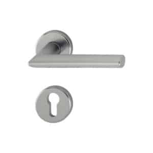 HOPPE Stockholm Rosetten-Garnitur x1140x/42KV/42KVS-Profilzylinder-F9 Aluminium Stahl-Innentür für Innentüren